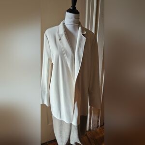 Zara Faux Suede Cream And Khaki Green Women's Jacket